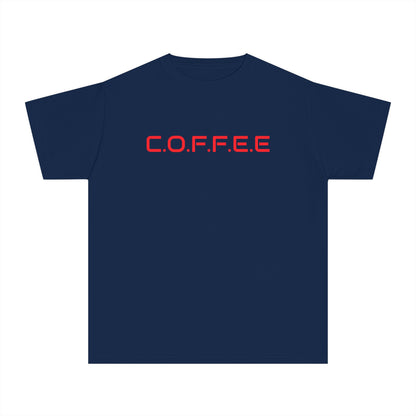 Youth Adult Coffee Christian Red Words Only