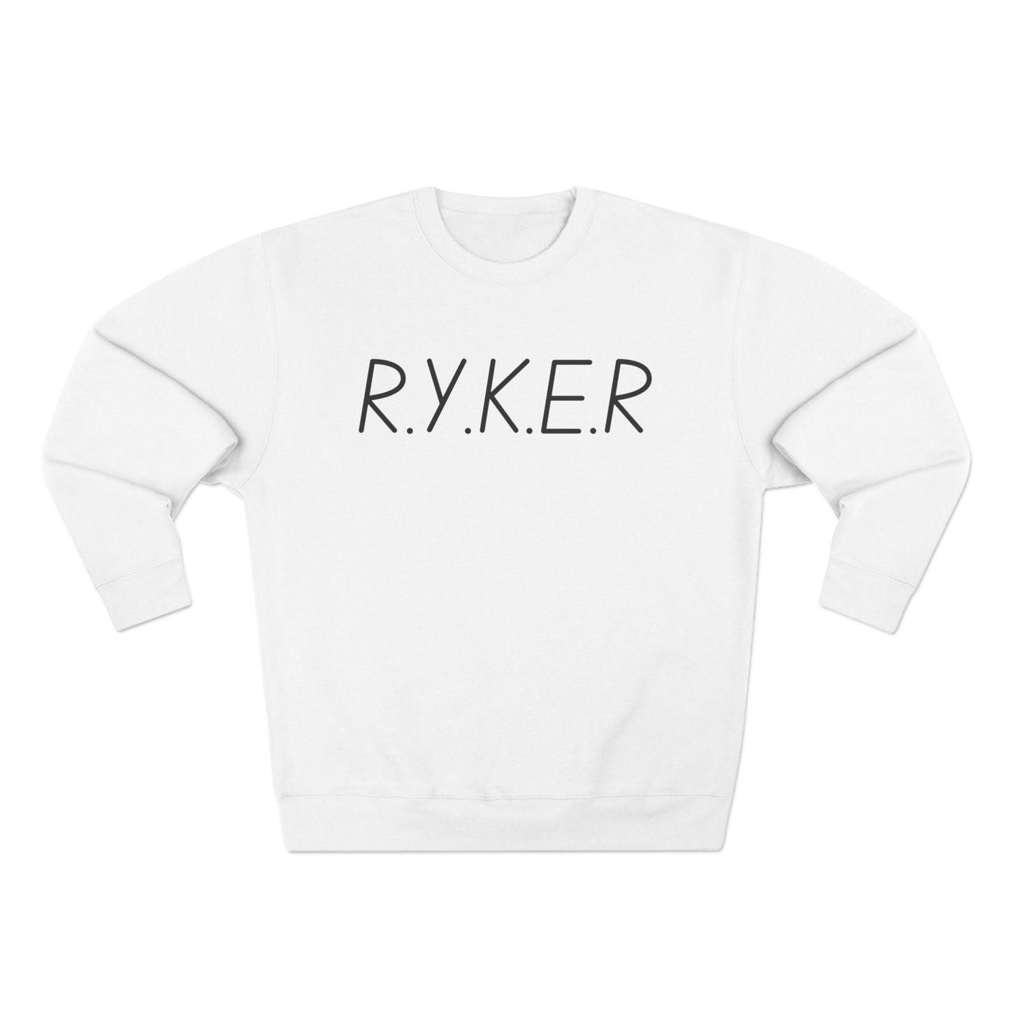 RYKER Christian Black Letters Crewneck