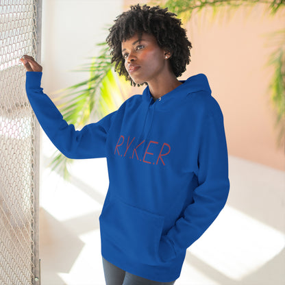 RYKER Christian Marron Letters Hoodie