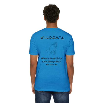 Wildcats Christian Black Letters & Picture