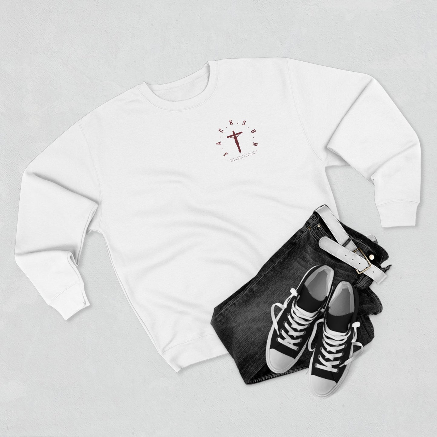 Jackson Marron Cross & Letters Crewneck