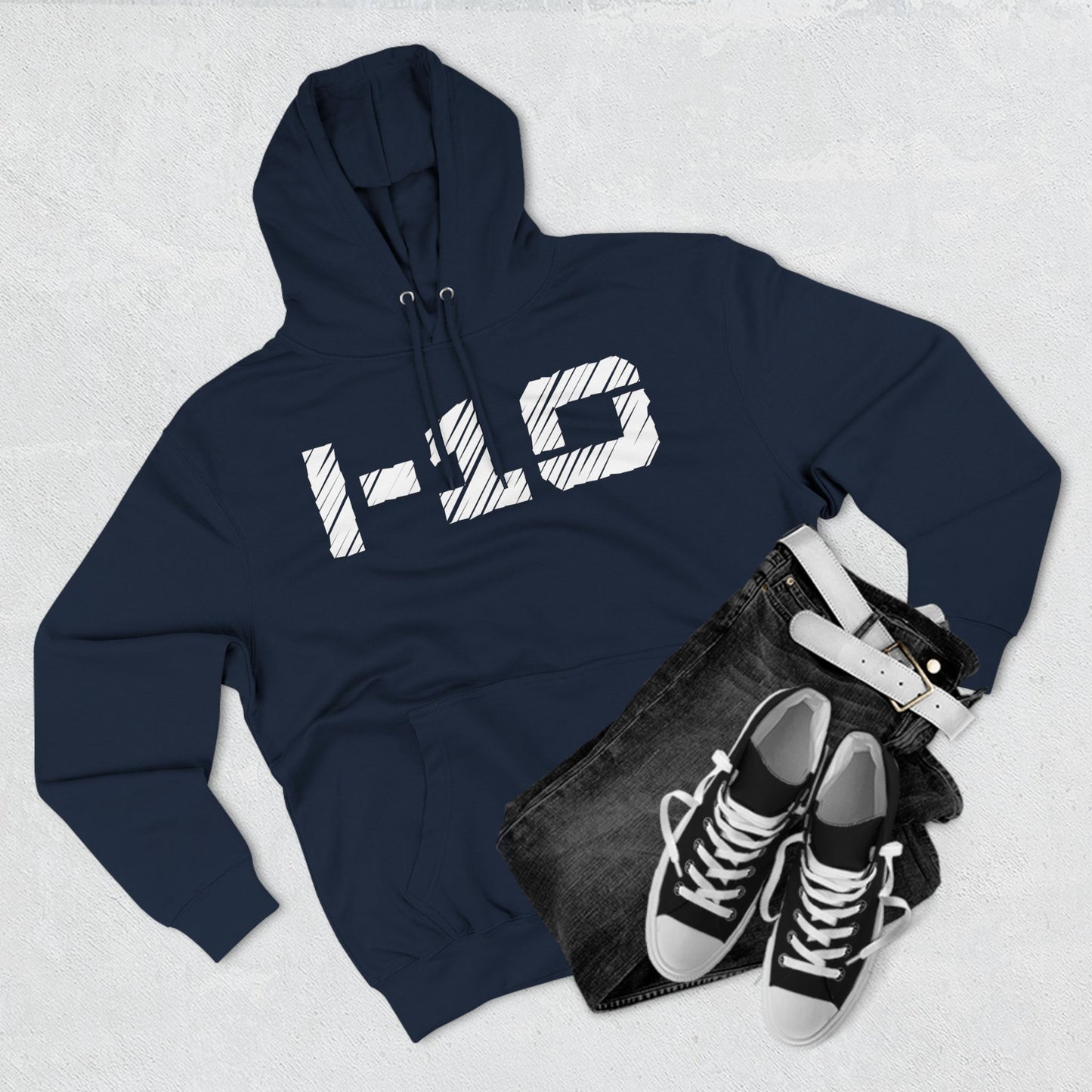 I-10 Christian White Words Hoodie