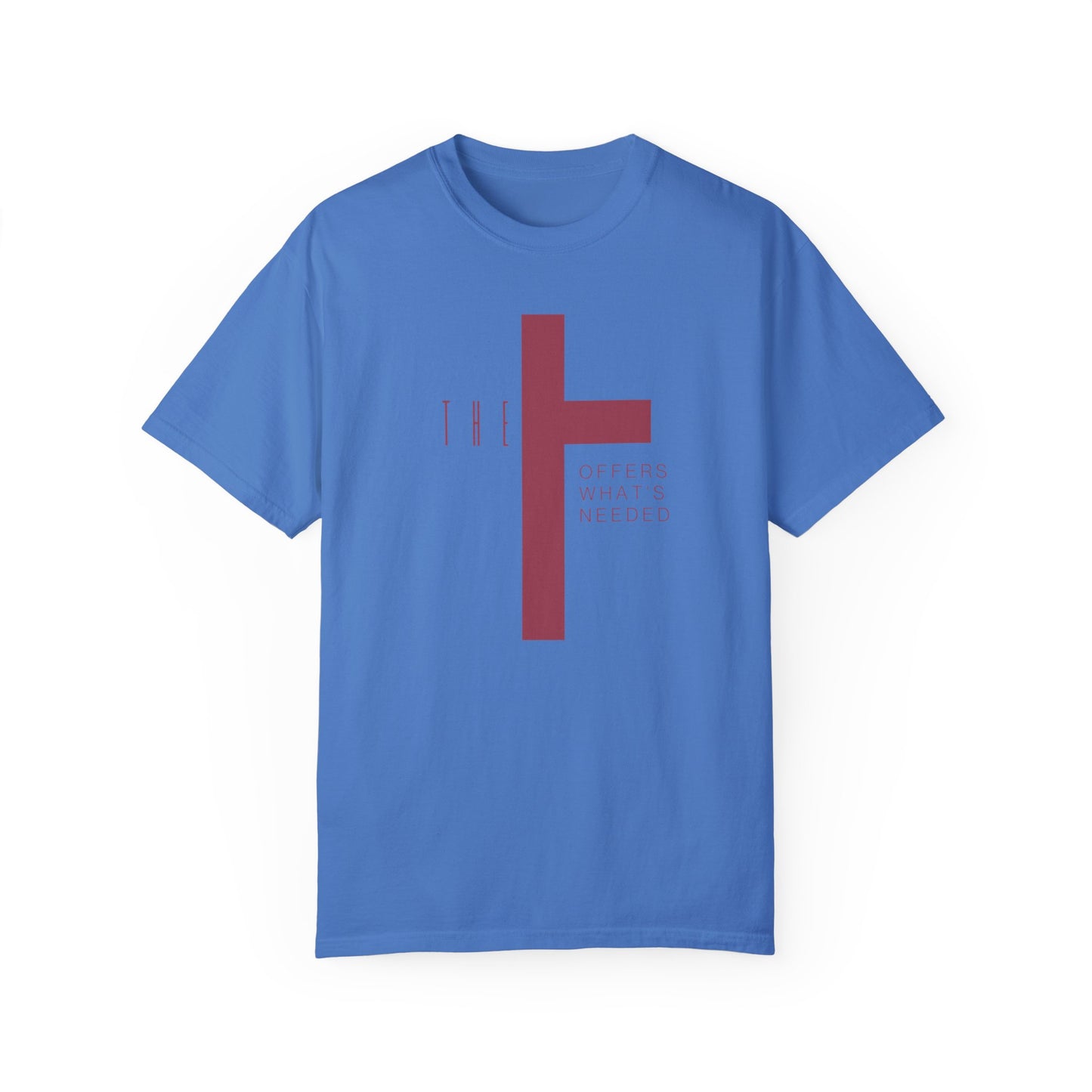 Adult T-Town Christian Marron Letters & Cross