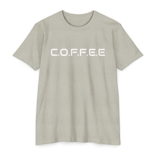 Adult Coffee Christian White Words & Image Blended