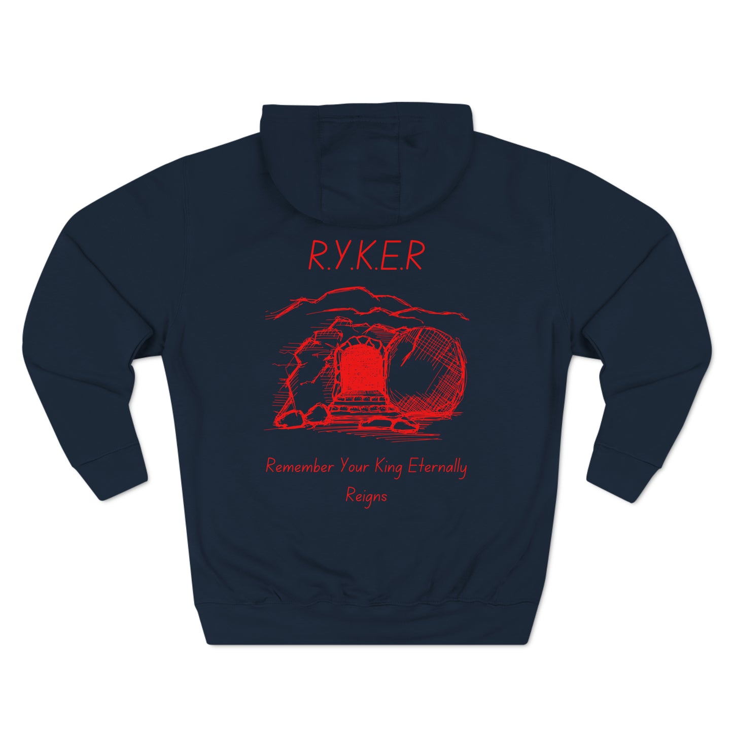 RYKER Christian Red Letters Hoodie