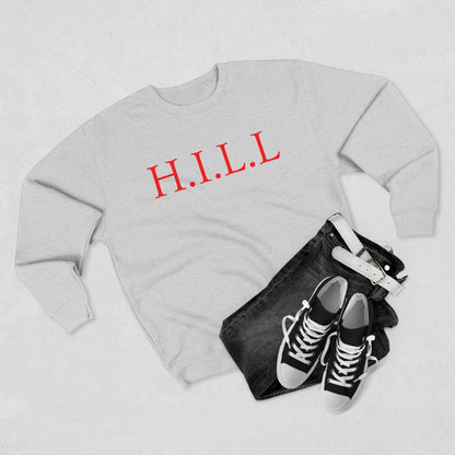 Hill Christian Red Words Crewneck