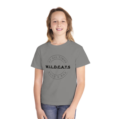 Youth Wildcats Christian Black Letters & Picture