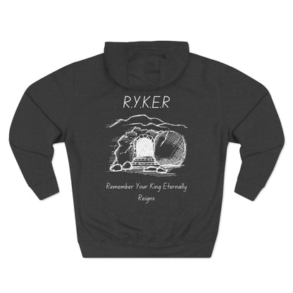 RYKER Christian White Letters Hoodie