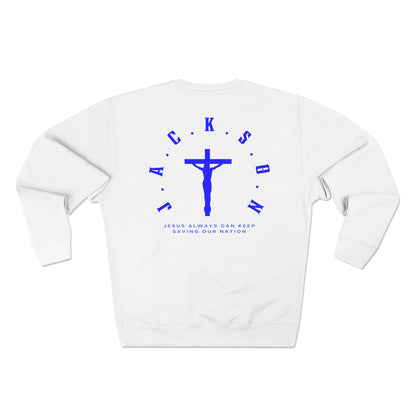 Jackson Blue Cross & Letters Crewneck