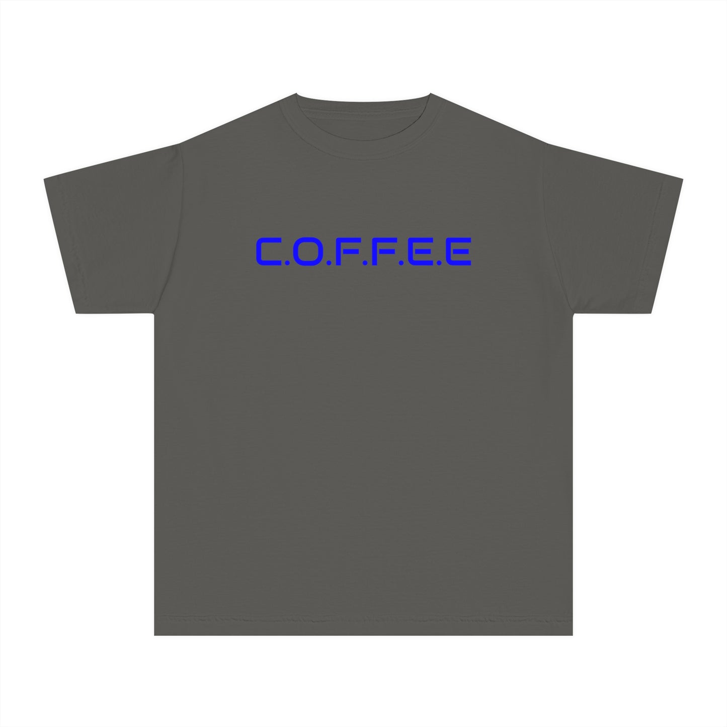 Youth Adult Coffee Christian Blue Words Only