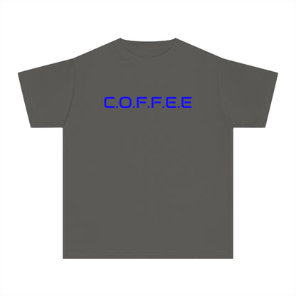 Youth Adult Coffee Christian Blue Words Only