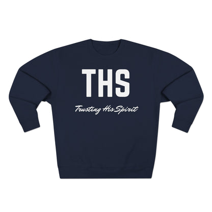 Adult THS Christian White Letters Crewneck