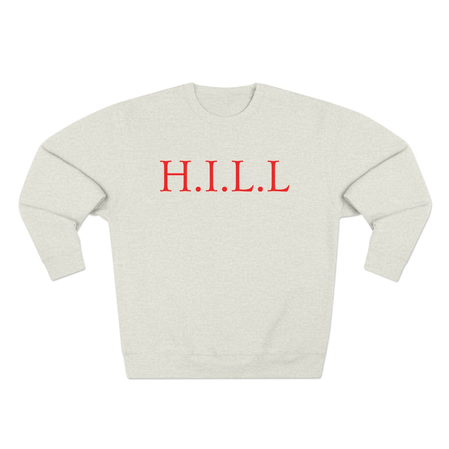 Hill Christian Red Words Crewneck