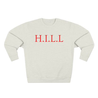 Hill Christian Red Words Crewneck