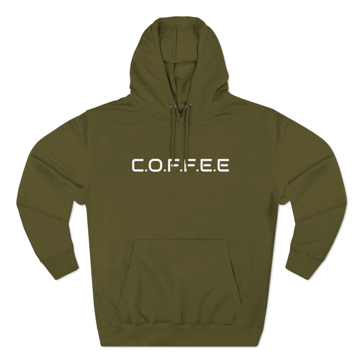 Adult Coffee Christian White Letters & Image Hoodie