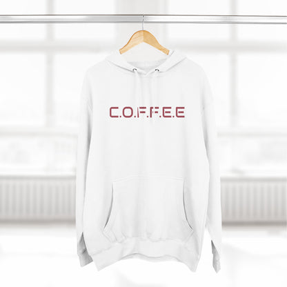 Adult Coffee Christian Marron Words Only Hoodie