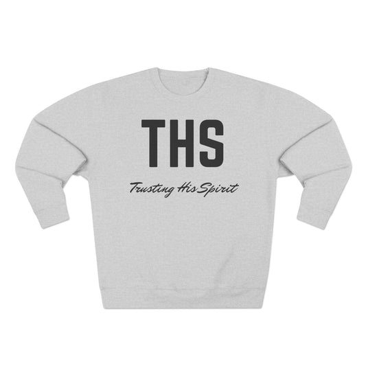 Adult THS Christian Black Letters Crewneck