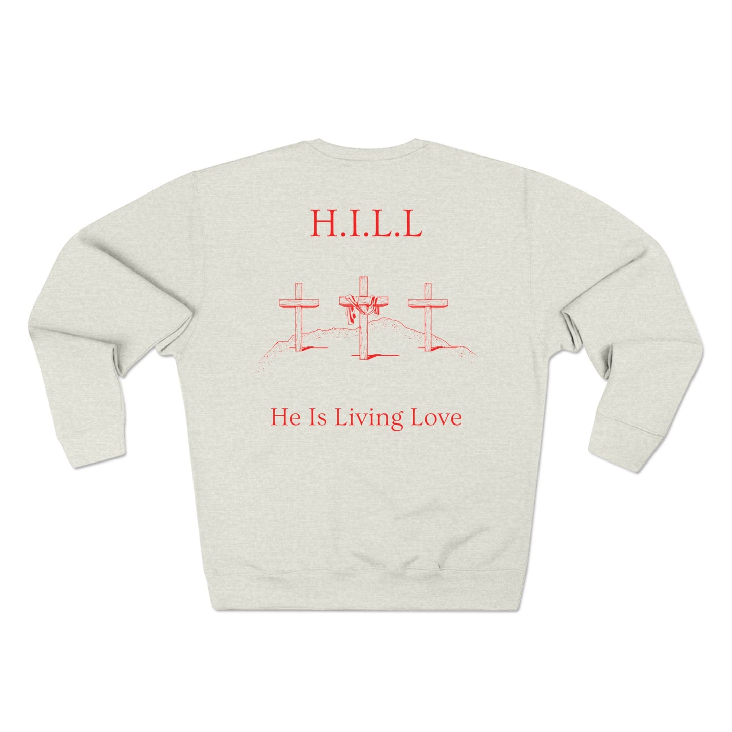 Hill Christian Red Words Crewneck