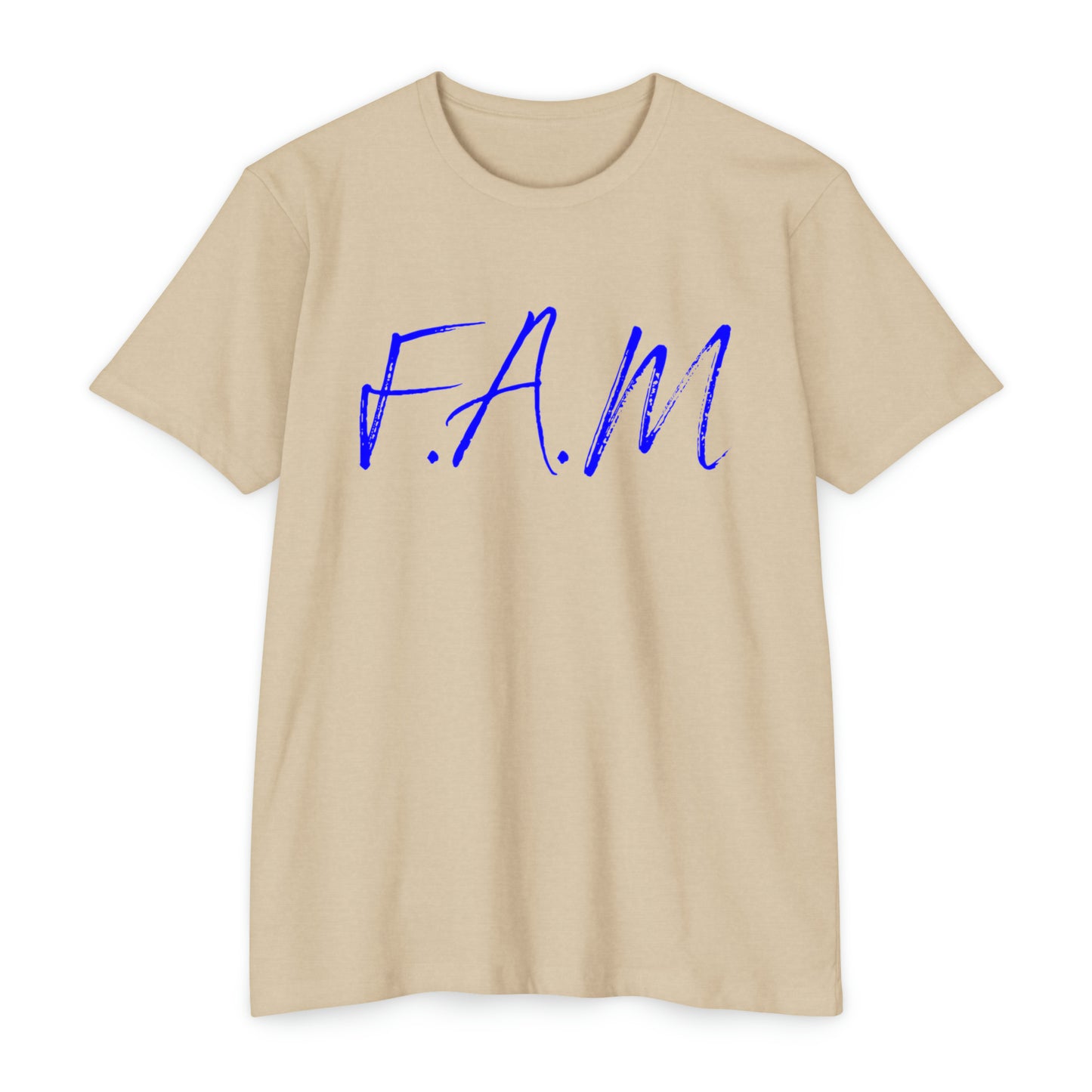 Fam Christian Blue Letters & Image Blended