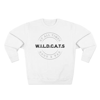 Wildcats Christian Black Letters & Picture Crewneck