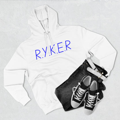 RYKER Christian Blue Letters Blended Hoodie