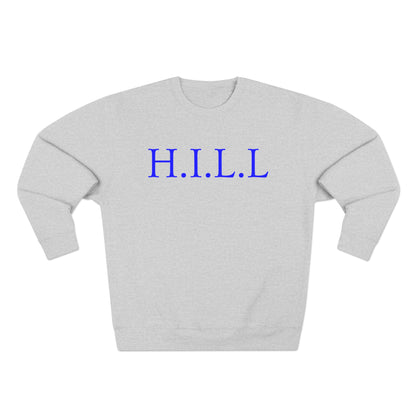 Hill Christian Blue Words Crewneck