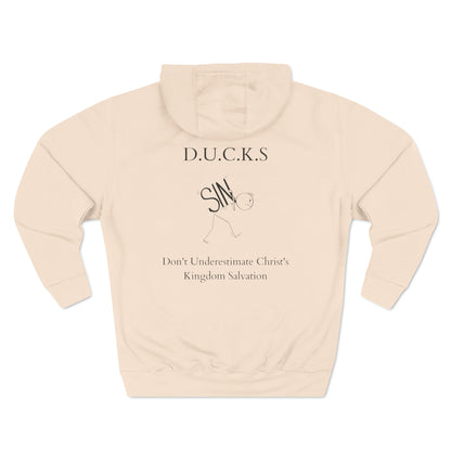 Ducks Christian Black Words Hoodie