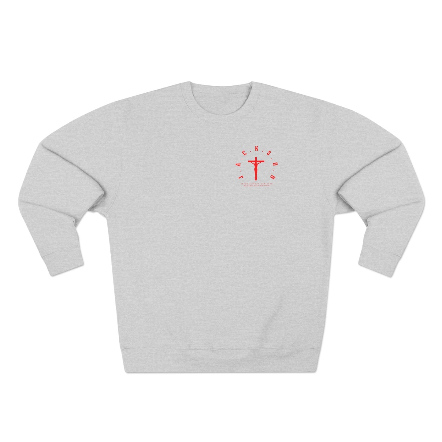 Jackson Red Cross & Letters Crewneck