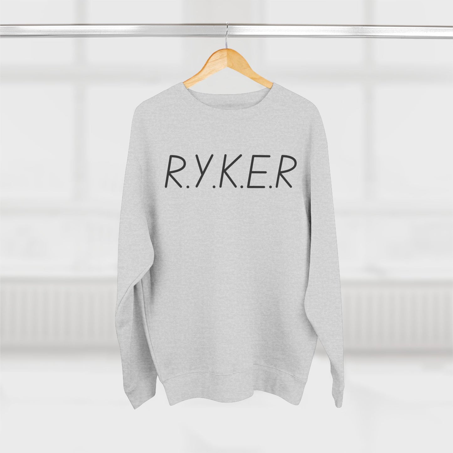 RYKER Christian Black Letters Crewneck