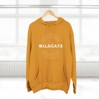 Wildcats Christian White Letters & Picture Hoodie