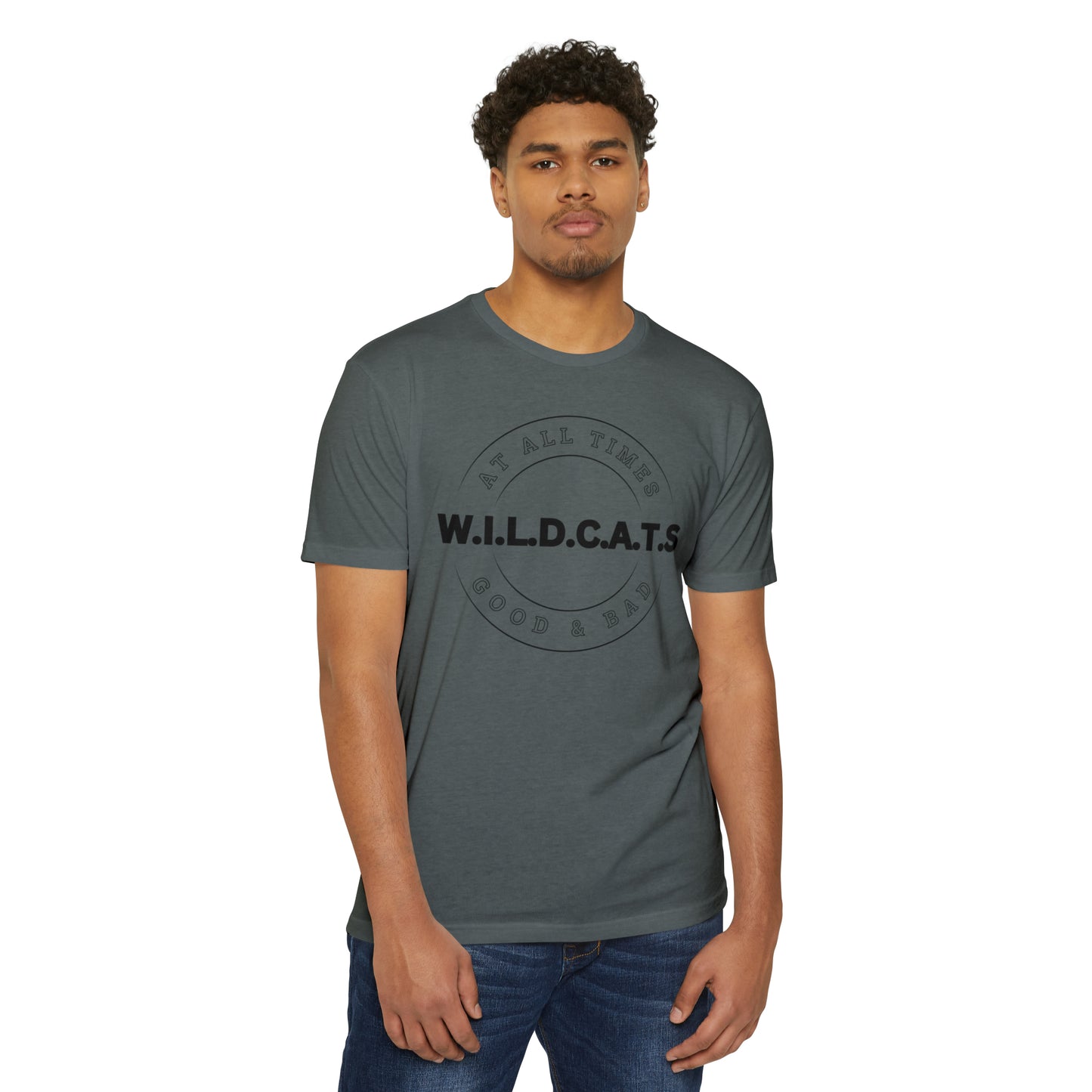 Wildcats Christian Black Letters & Picture