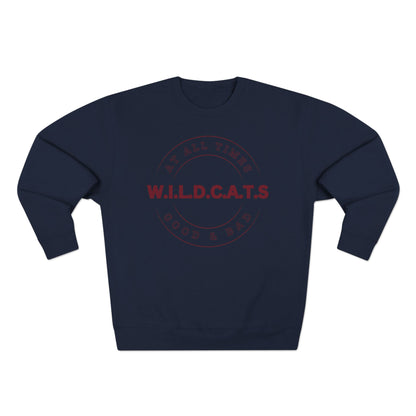 Wildcats Christian Marron Letters & Picture Crewneck