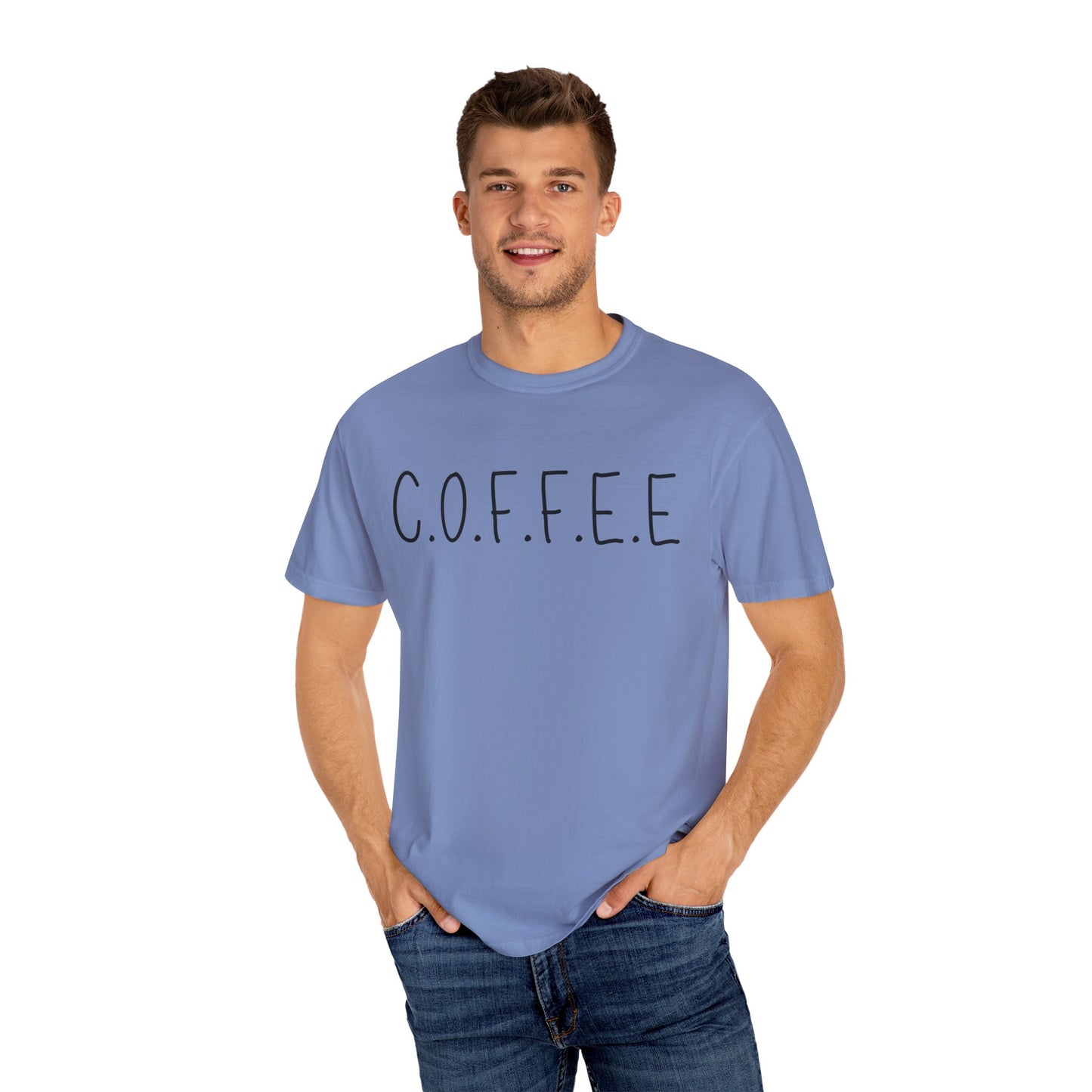 Specialty Adult Coffee Christian Blue Words & Men Image