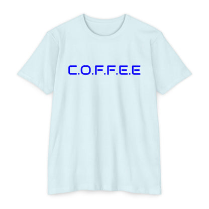 Adult Coffee Christian Blue Words Only Blended