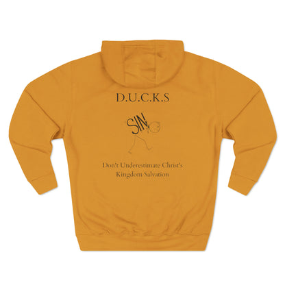 Ducks Christian Black Words Hoodie