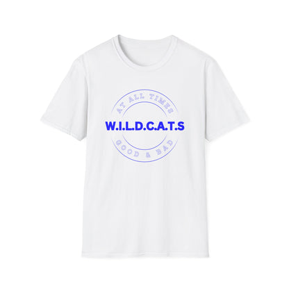 Wildcats Christian Blue Letters & Picture