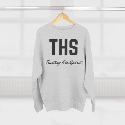 Adult THS Christian Black Letters Crewneck