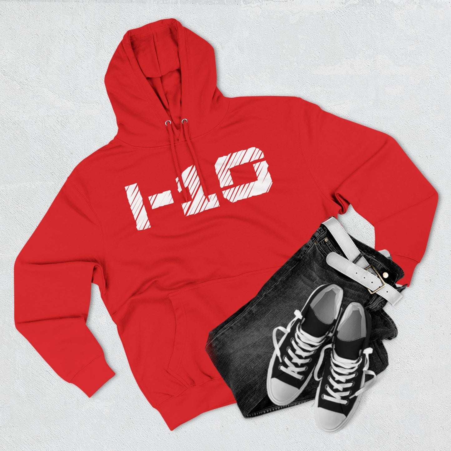 I-10 Christian White Words Hoodie