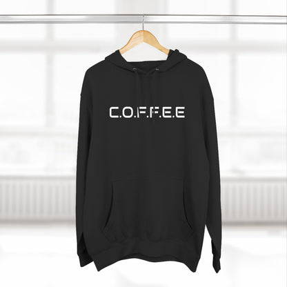 Adult Coffee Christian White Letters & Image Hoodie