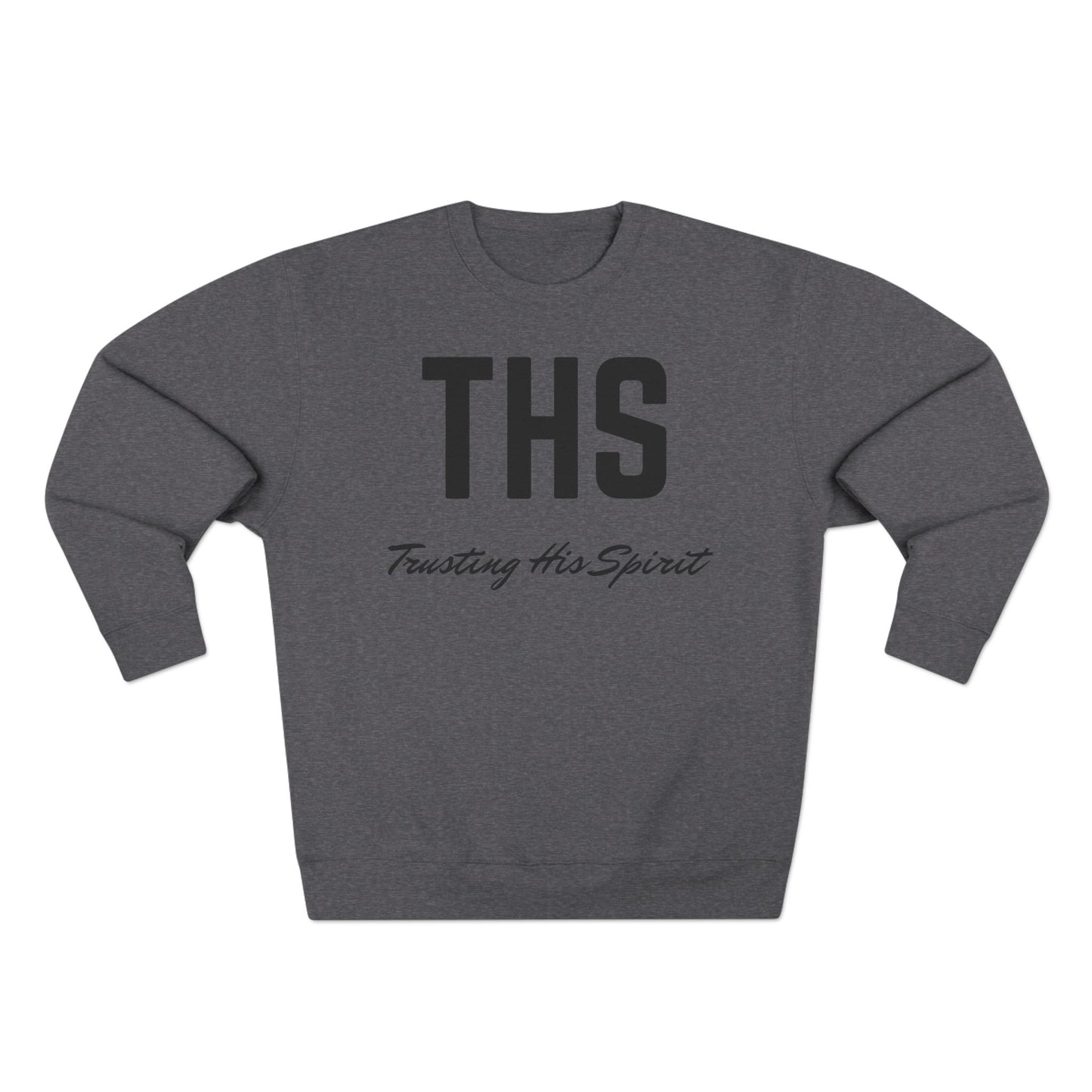 Adult THS Christian Black Letters Crewneck