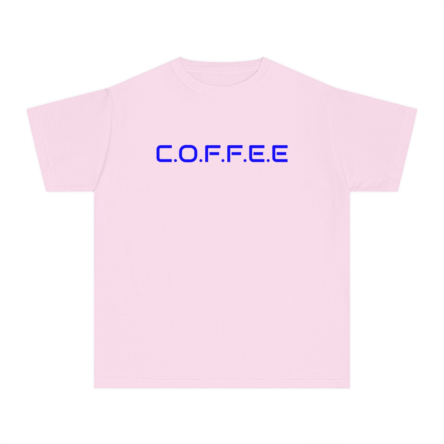 Youth Adult Coffee Christian Blue Words Only