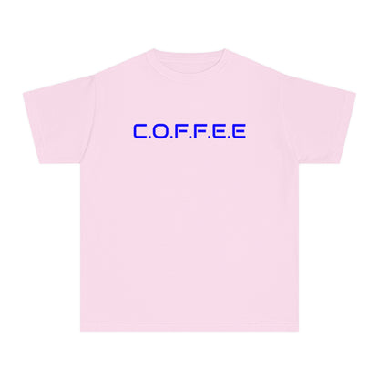 Youth Adult Coffee Christian Blue Words Only