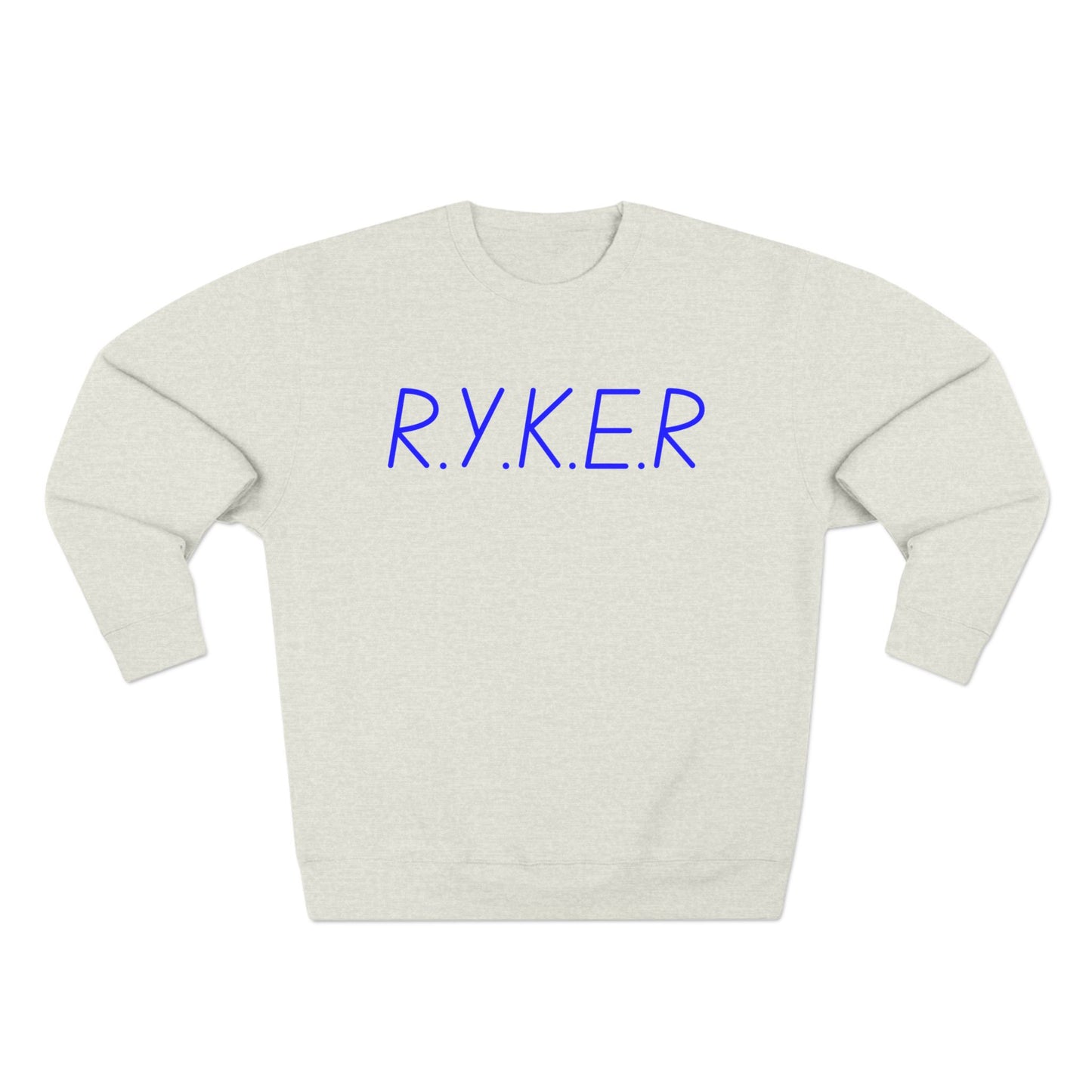 RYKER Christian Blue Letters Crewneck