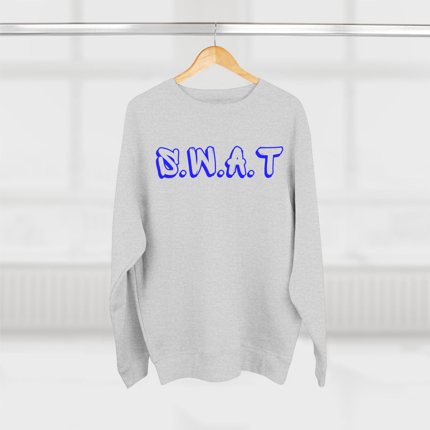 Swat Christian Blue Words Crewneck