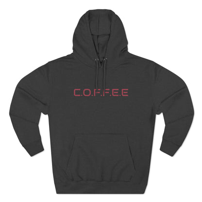 Adult Coffee Christian Marron Words Only Hoodie