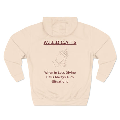 Wildcats Christian Marron Letters & Picture Hoodie