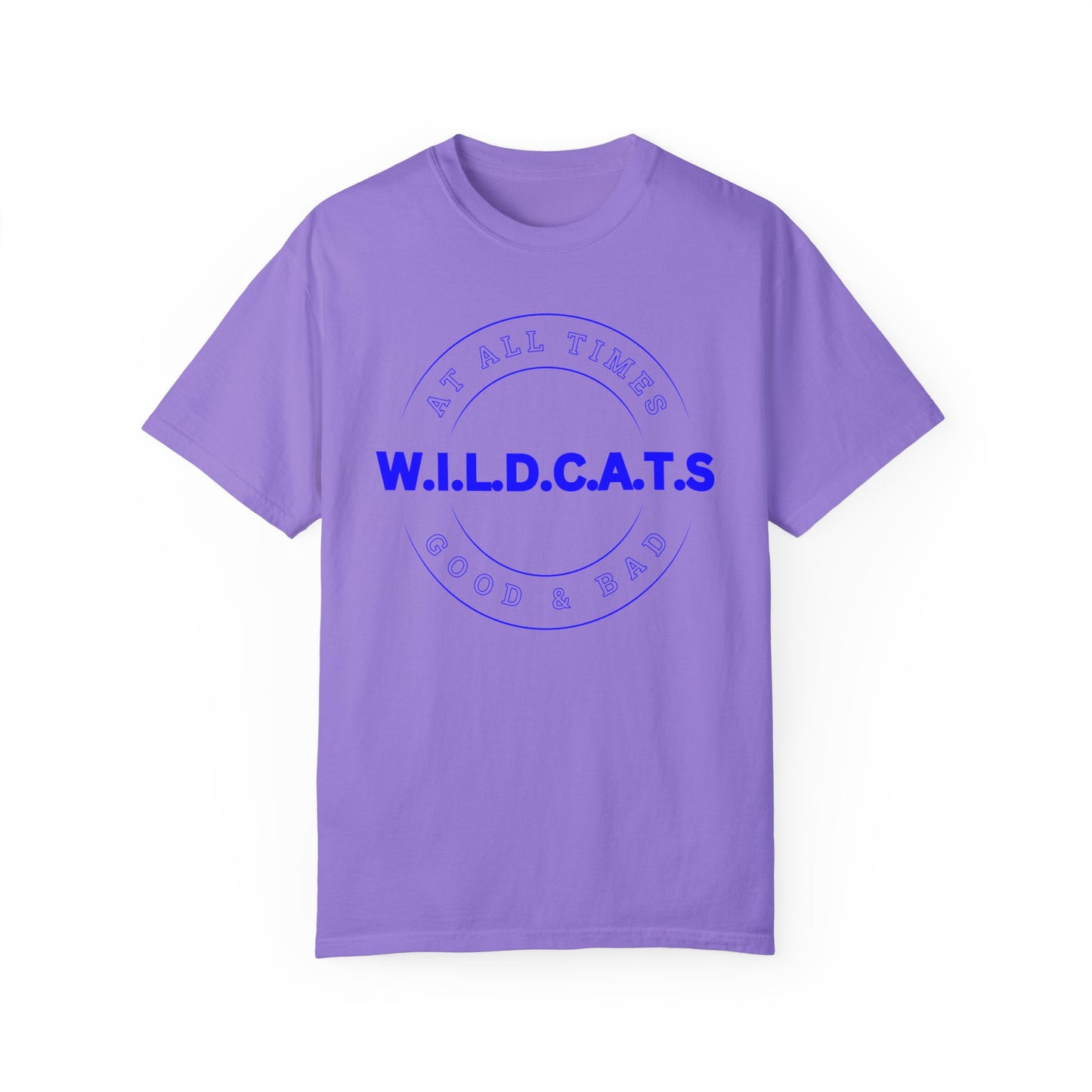 Wildcats Christian Blue Letters & Picture