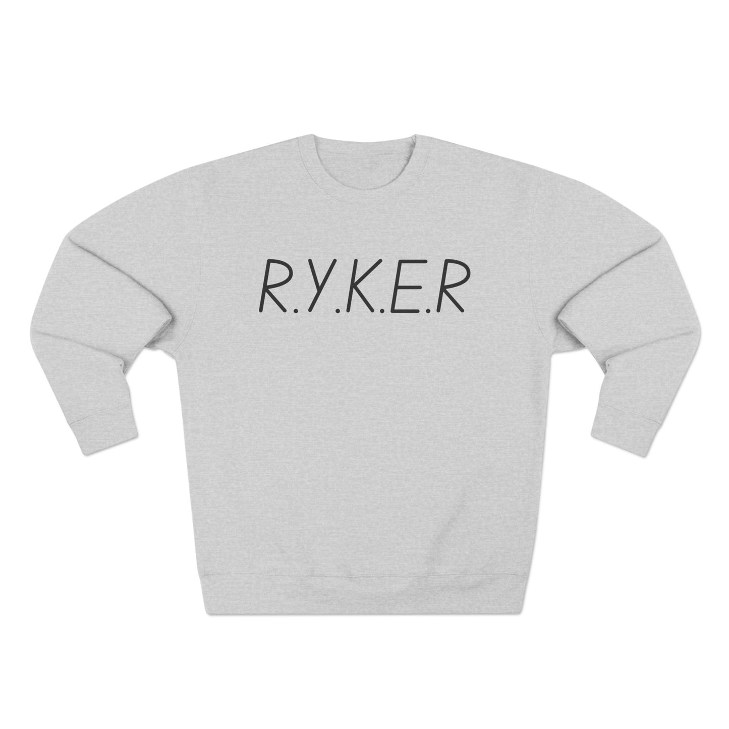 RYKER Christian Black Letters Crewneck