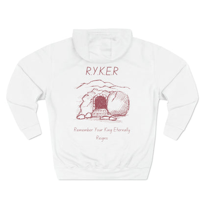 RYKER Christian Marron Letters Hoodie