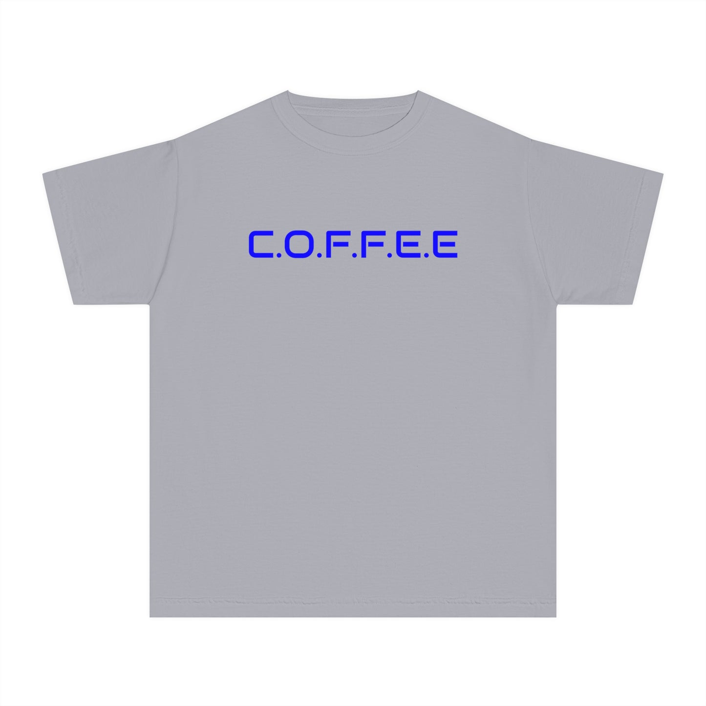 Youth Adult Coffee Christian Blue Words Only